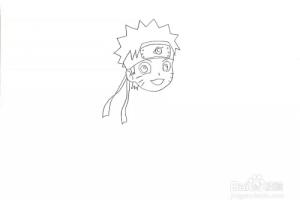 漩涡鸣人简笔画.