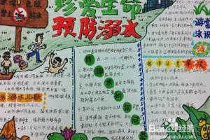 珍爱生命心有他人手抄报.