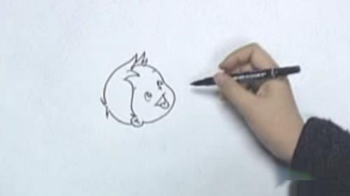 怎样画花丛中的小男孩