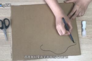 用瓦楞纸怎么制作恐龙.