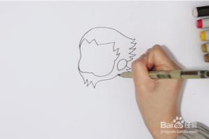 孙权的简笔画.