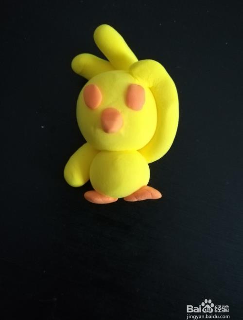 橡皮泥制作一个抖音非常火的小黄鸭