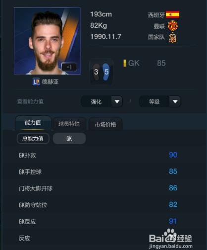 FIFA OL3马德里竞技球员推荐(门将篇)