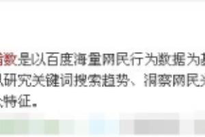 指数中的百度指数是怎么样的.