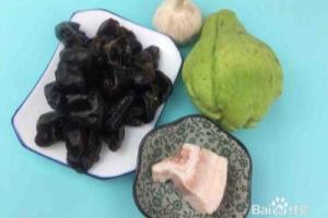 木耳佛手瓜炒五花肉.