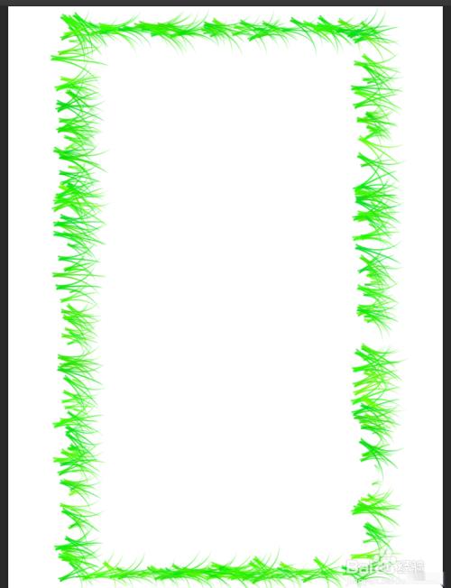 如何制作小草边框
