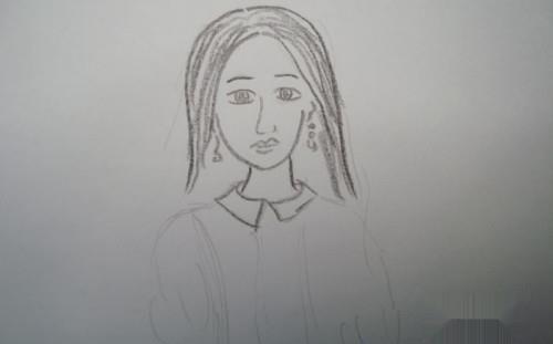 怎么画藏蓝色百褶短裙