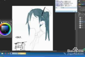 游戏角色原画教程：[3]线稿上色.