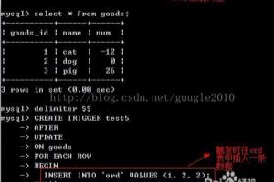 MySQL触发器的使用.