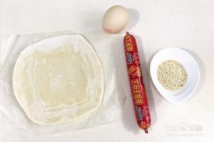 香肠飞饼卷的做法.