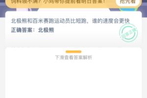 北极熊和百米赛跑运动员比短跑，谁的速度更快？.