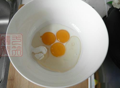 蜜豆戚风蛋糕
