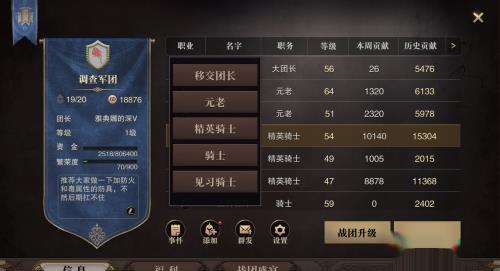 猎魂觉醒怎么战团任命?