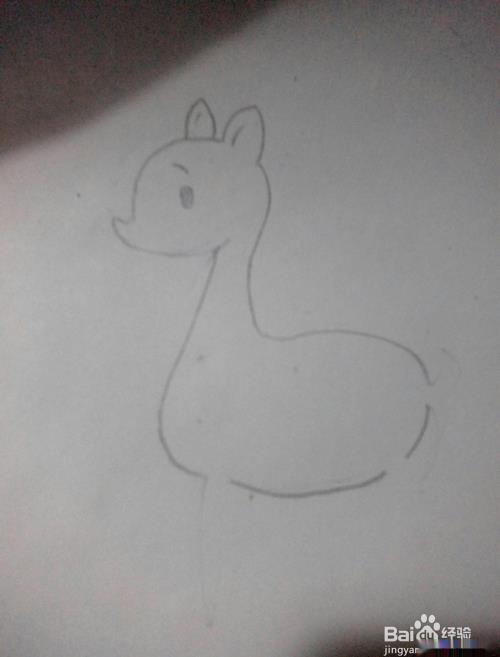 一只小鹿的简笔画