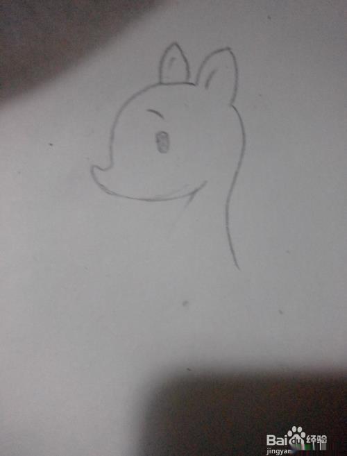 一只小鹿的简笔画