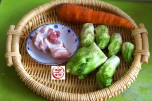 儿菜胡萝卜炒肉片.