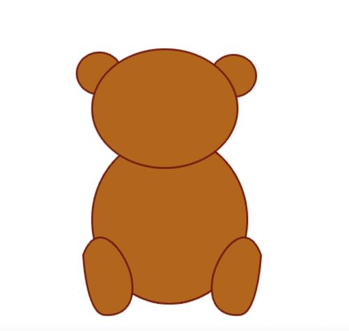 用PS绘制一个可爱的小熊