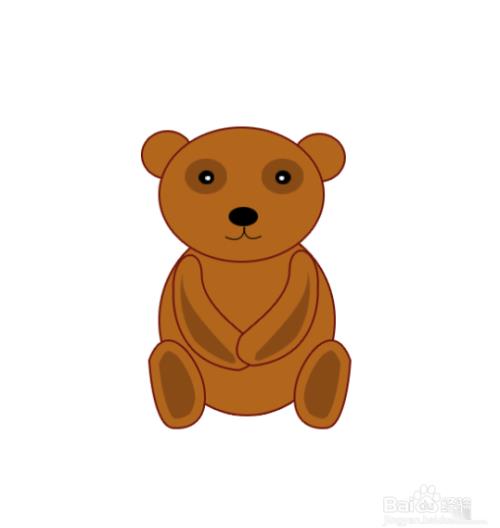 用PS绘制一个可爱的小熊