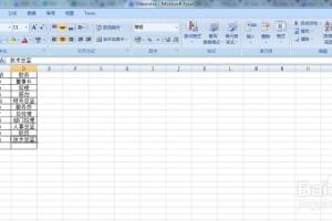 Excel2007基础教程：[7]工作表的美化.