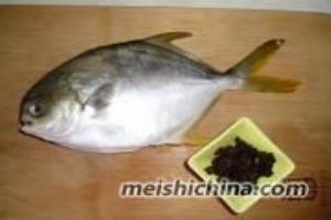 豆豉黄鲳鱼的做法.