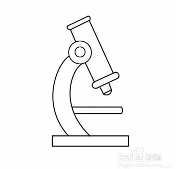 简笔画--如何画显微镜