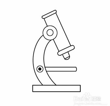 简笔画--如何画显微镜