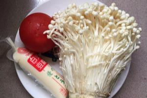 如何做出好吃的日本豆腐烩金针菇.