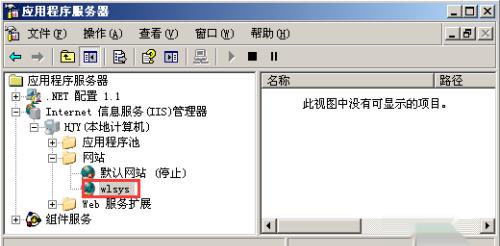 在Server 2003 IIS站点中创建虚拟目录并验证
