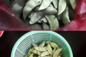 肉片爆炒峨眉豆.