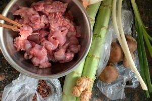 青笋香菇烧兔肉【嘻嘻新学的】.