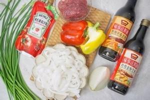 干炒牛肉河粉的做法.