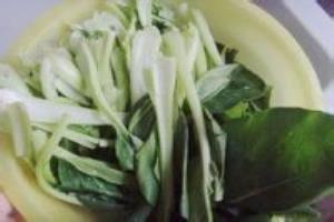 海米扒油菜的做法.
