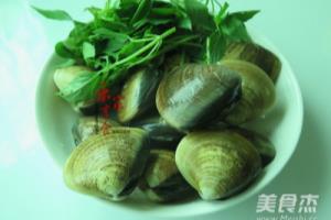 九层塔文蛤的做法.