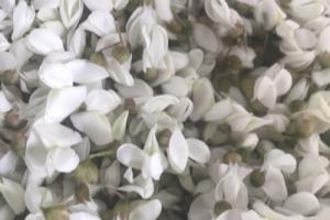 香香脆脆的槐花炒鸡蛋.