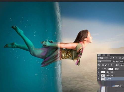 如何用Photoshop合成少女穿越沙漠照片