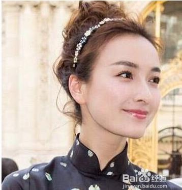 吴昕卷发发型图片