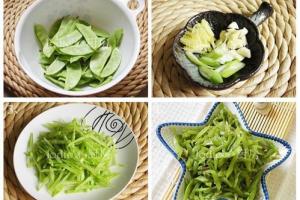 怎样在家素炒眉豆丝.