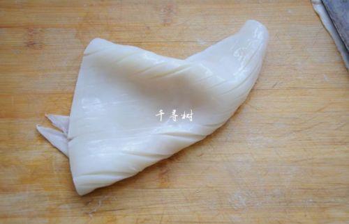 鱿鱼卷爆炒洋葱青辣椒
