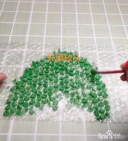 教你用气泡膜来绘画大树