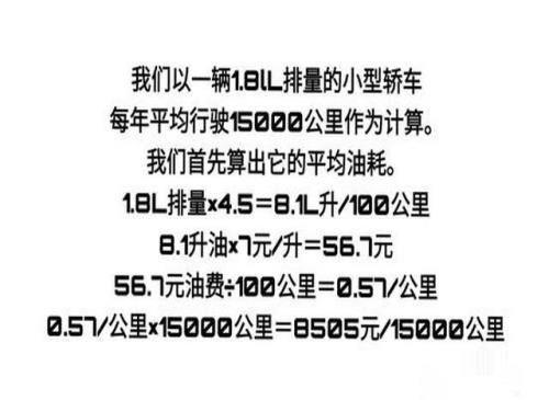 百公里油耗怎么算公式