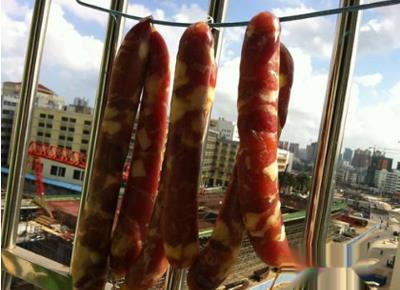 灌香肠夏天怎么晾晒