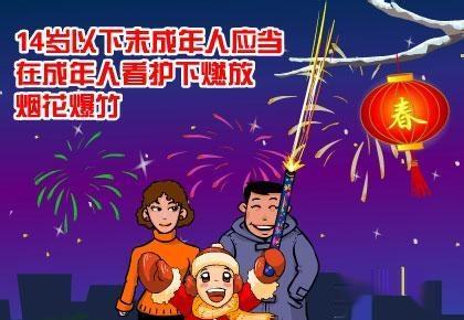 春节烟花爆竹燃放安全须知