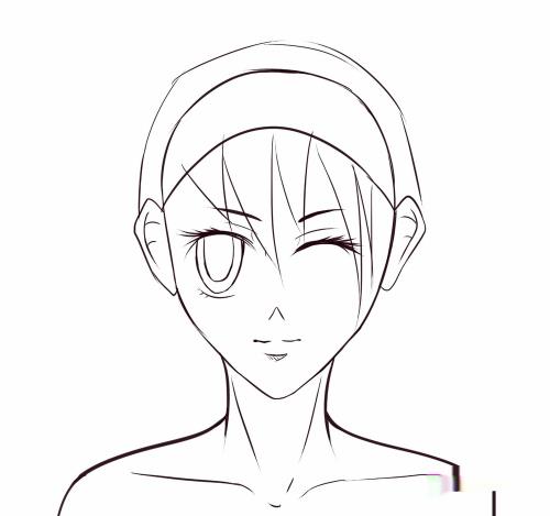怎么画漫画人物的头发(女性)