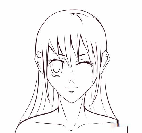 怎么画漫画人物的头发(女性)