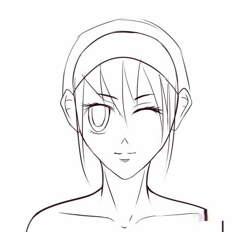 怎么画漫画人物的头发(女性)