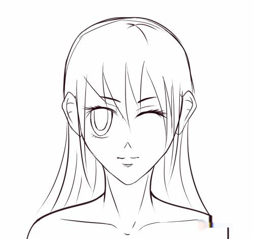 怎么画漫画人物的头发(女性)
