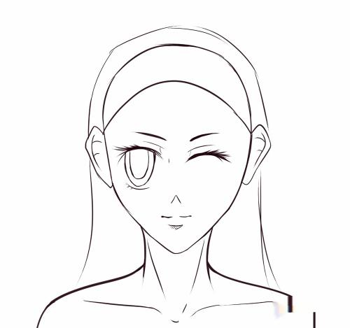 怎么画漫画人物的头发(女性)