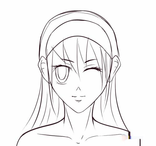 怎么画漫画人物的头发(女性)