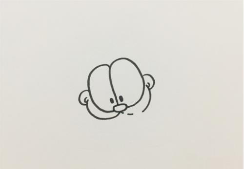 加菲猫怎么画