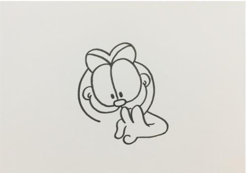 加菲猫怎么画
